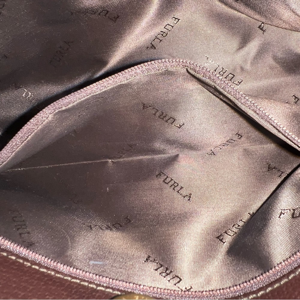 Furla Chocolate Brown Leather Clutch - Picture 6 of 11